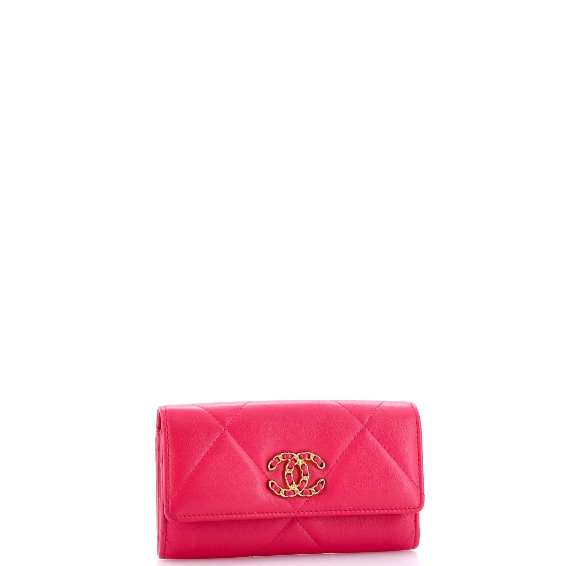 Chanel 19 Flap Wallet Quilted Lambskin Small