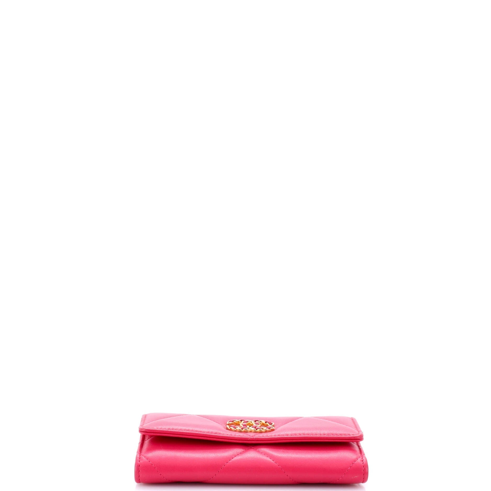 Chanel 19 Flap Wallet Quilted Lambskin Small