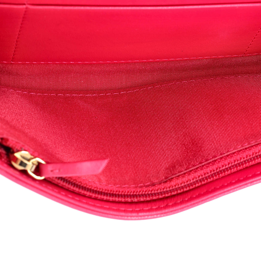 Chanel 19 Flap Wallet Quilted Lambskin Small