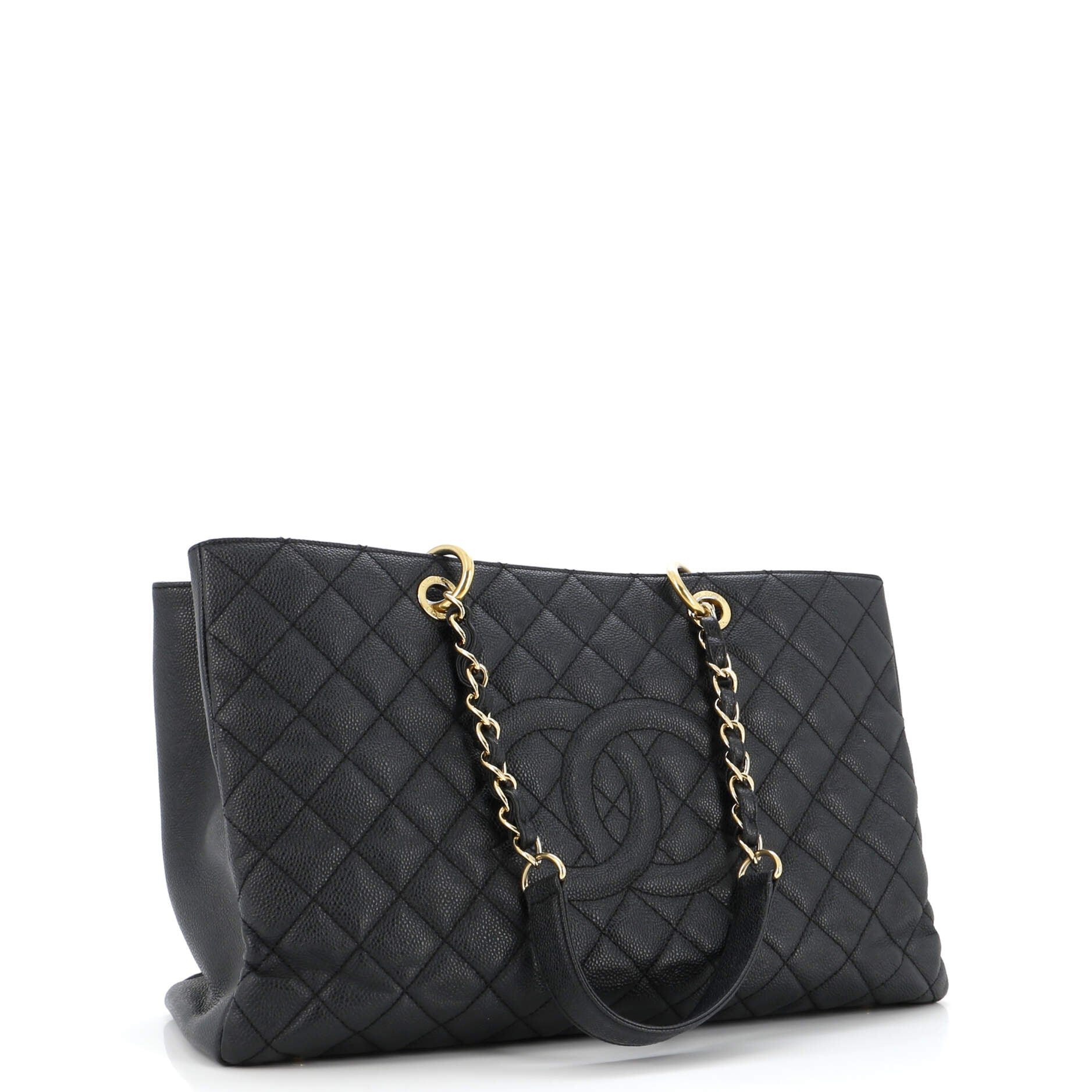 Chanel Grand Shopping Tote Quilted Caviar XL