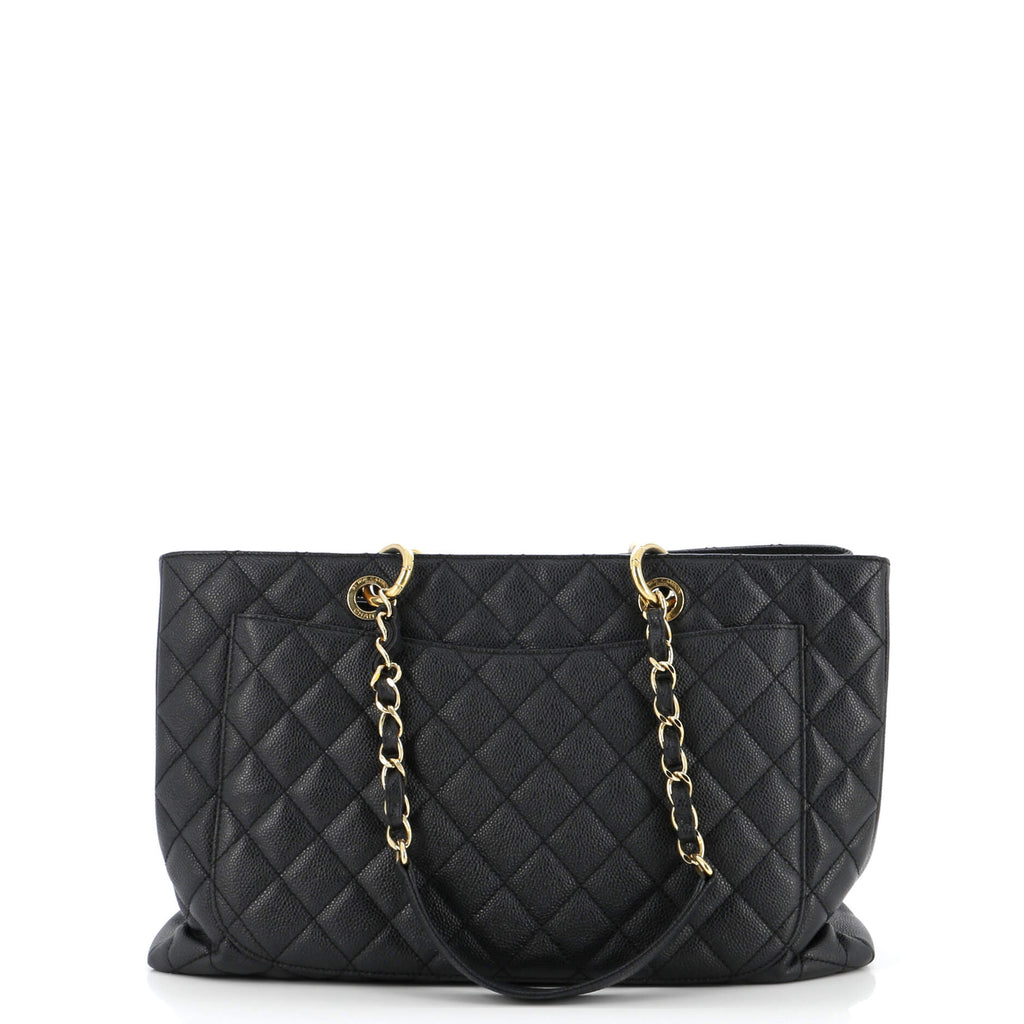 Chanel Grand Shopping Tote Quilted Caviar XL
