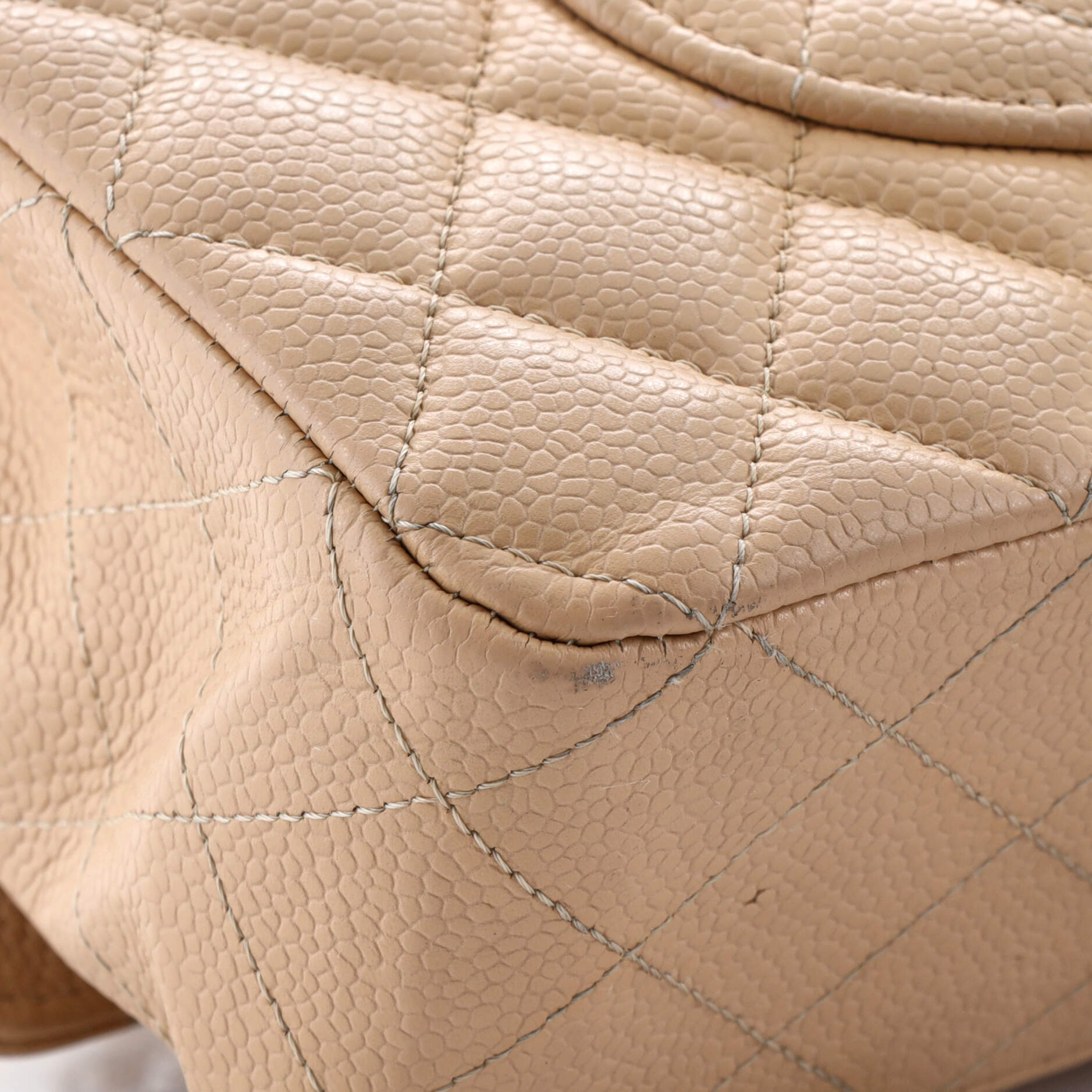 Chanel Classic Double Flap Bag Quilted Caviar Medium