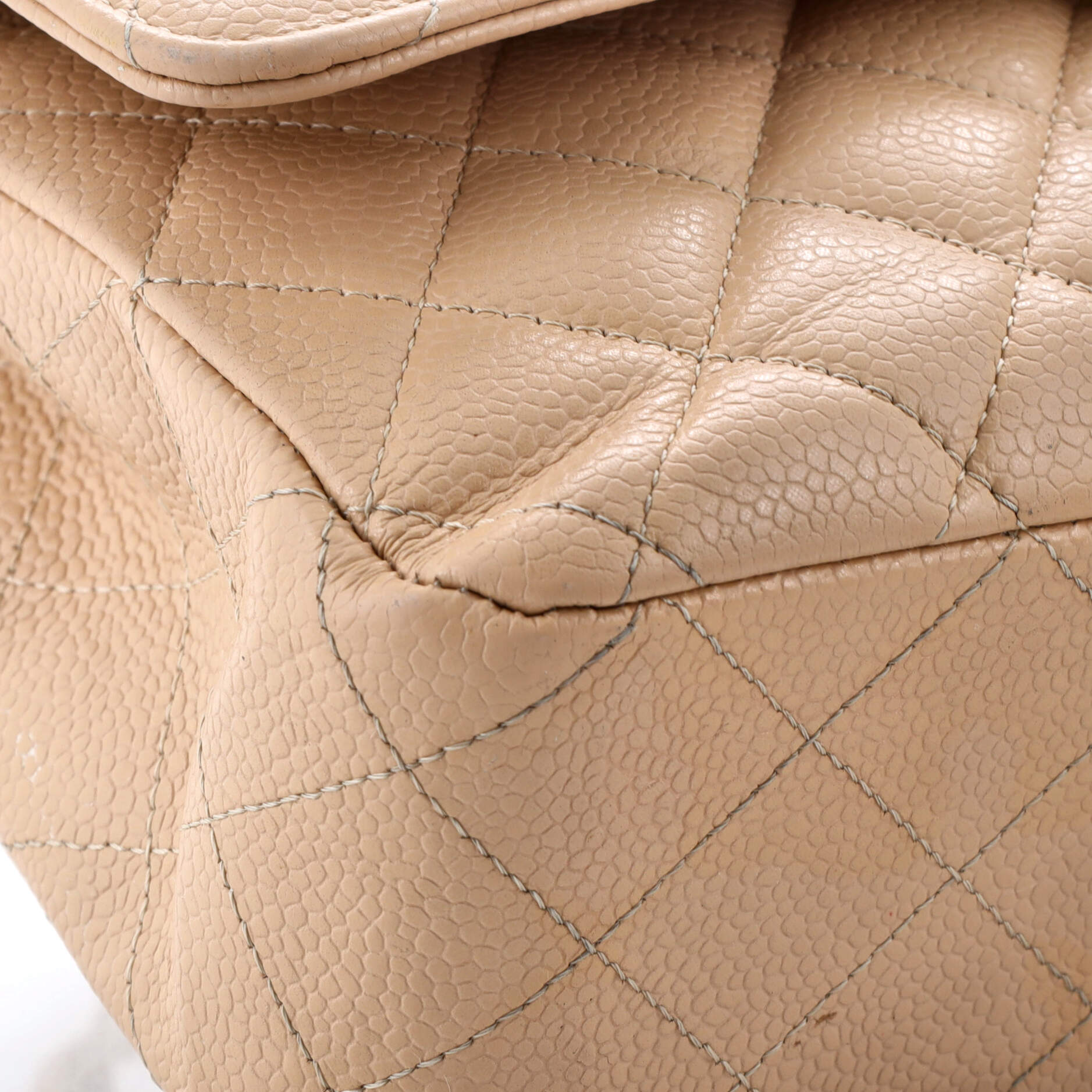 Chanel Classic Double Flap Bag Quilted Caviar Medium