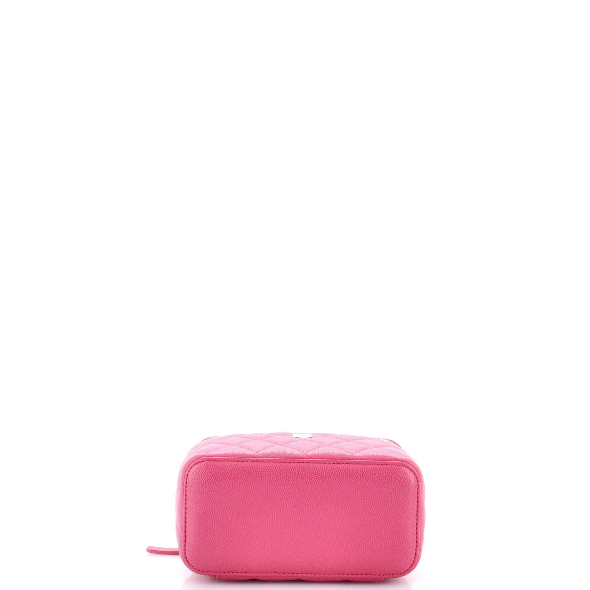 Chanel Classic Vanity Case with Chain Quilted Caviar Small