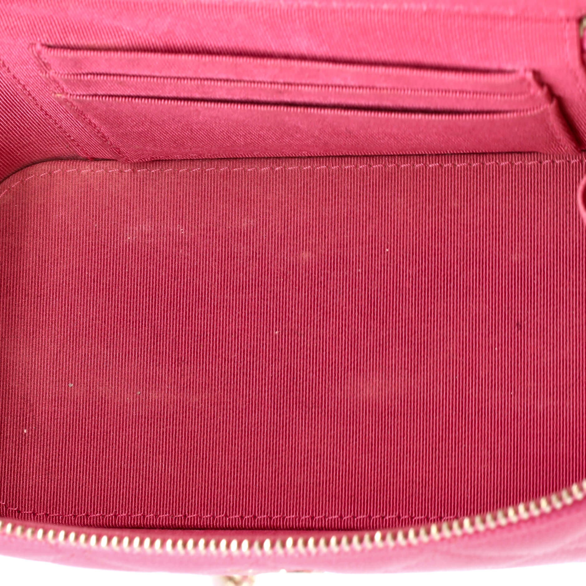 Chanel Classic Vanity Case with Chain Quilted Caviar Small