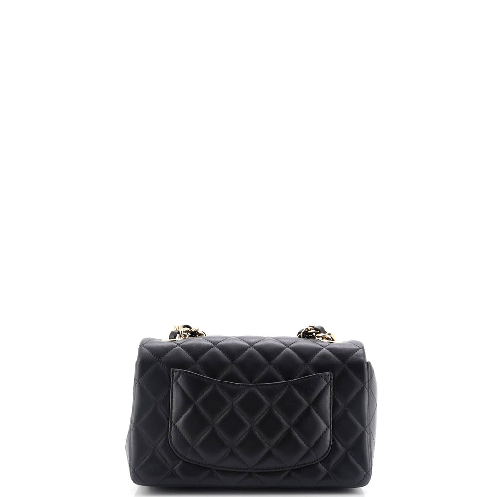 Chanel Coco Charms Classic Single Flap Bag Quilted Lambskin Mini