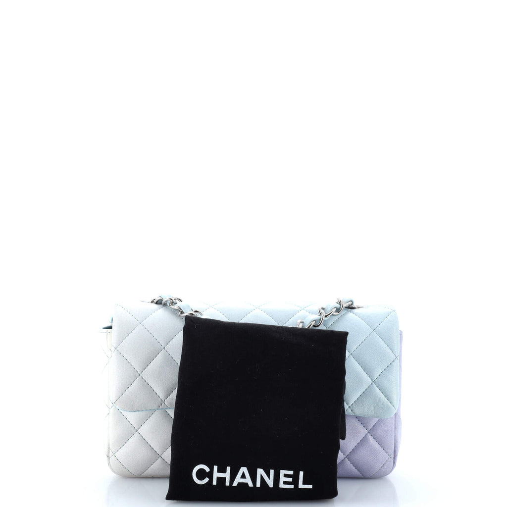 Chanel Classic Single Flap Bag Quilted Ombre Lambskin Mini