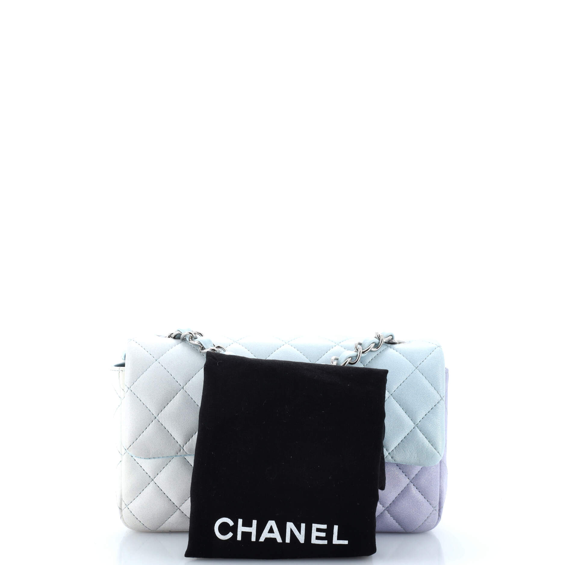 Chanel Classic Single Flap Bag Quilted Ombre Lambskin Mini