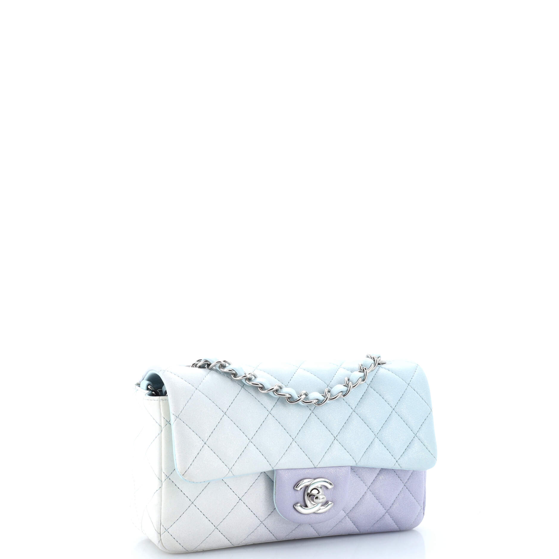 Chanel Classic Single Flap Bag Quilted Ombre Lambskin Mini