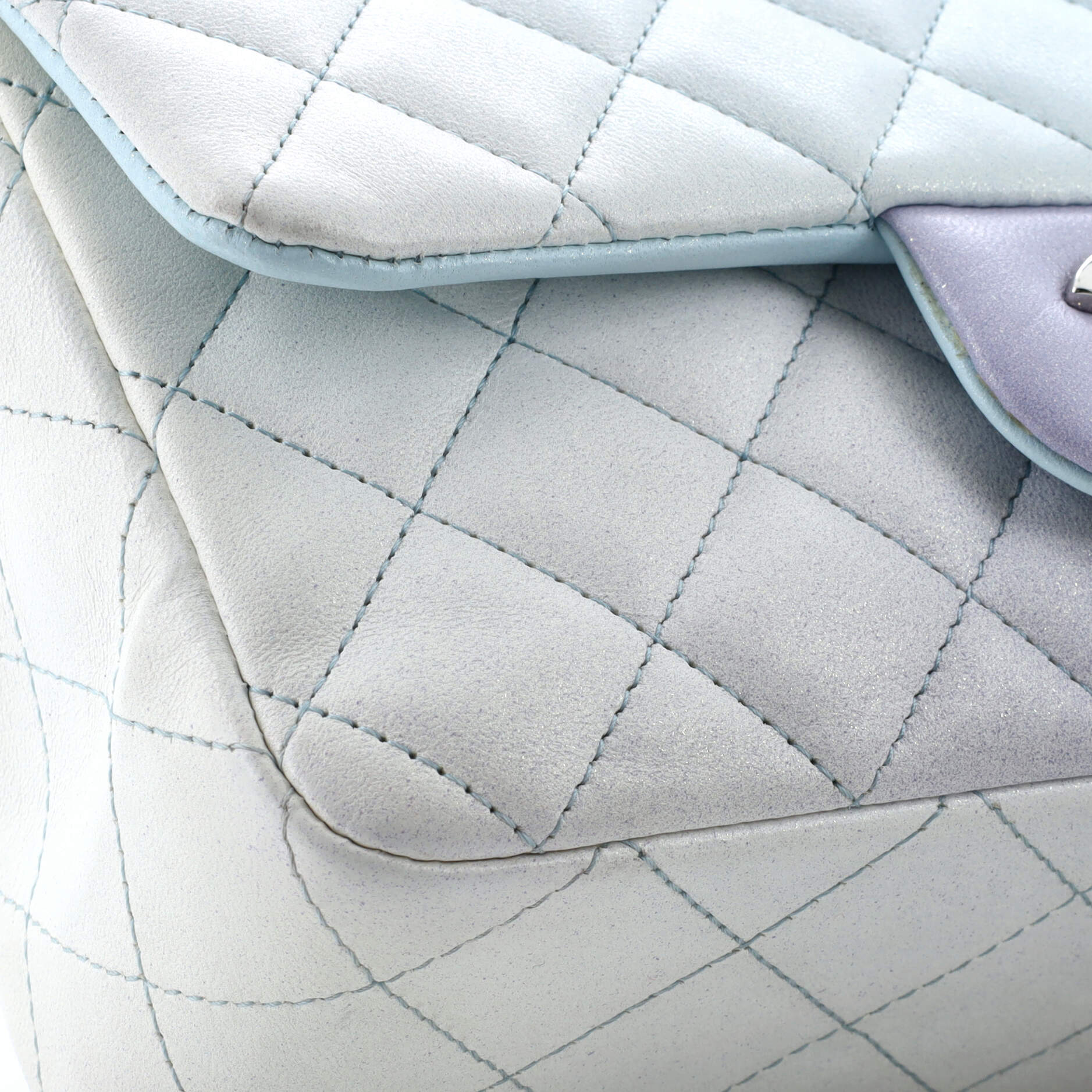 Chanel Classic Single Flap Bag Quilted Ombre Lambskin Mini