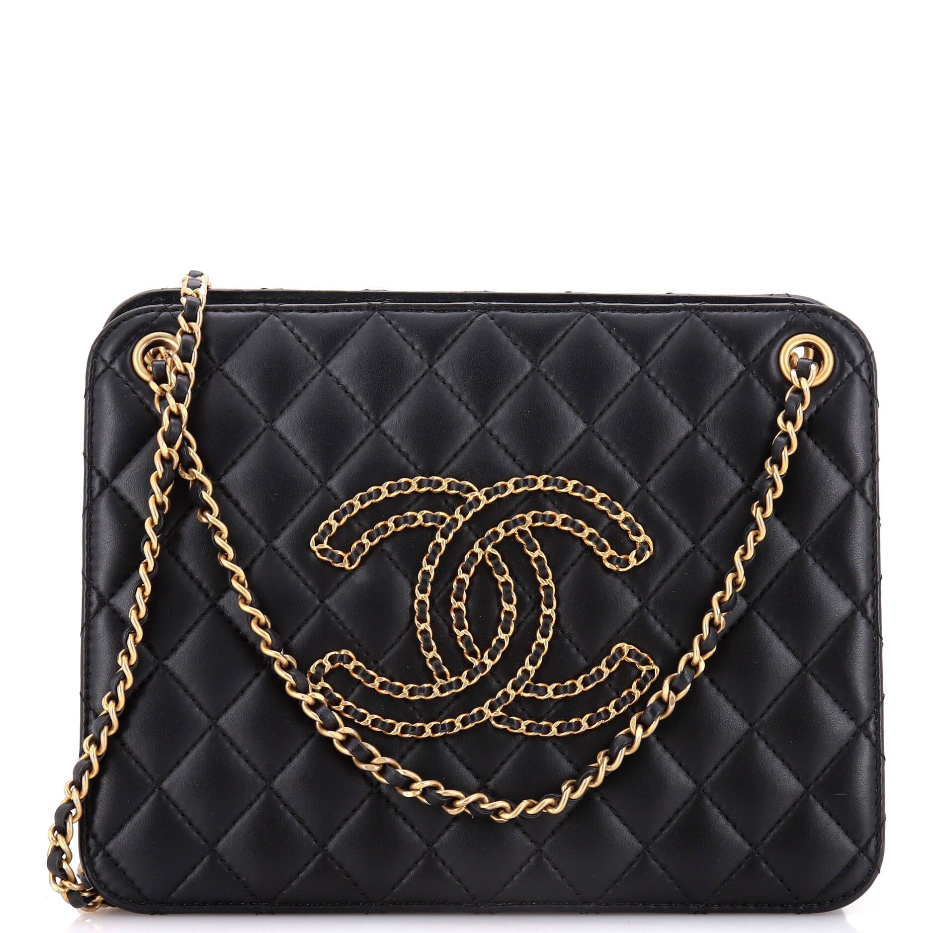 Chanel Once Upon A Time Accordion Tote Quilted Calfskin Medium