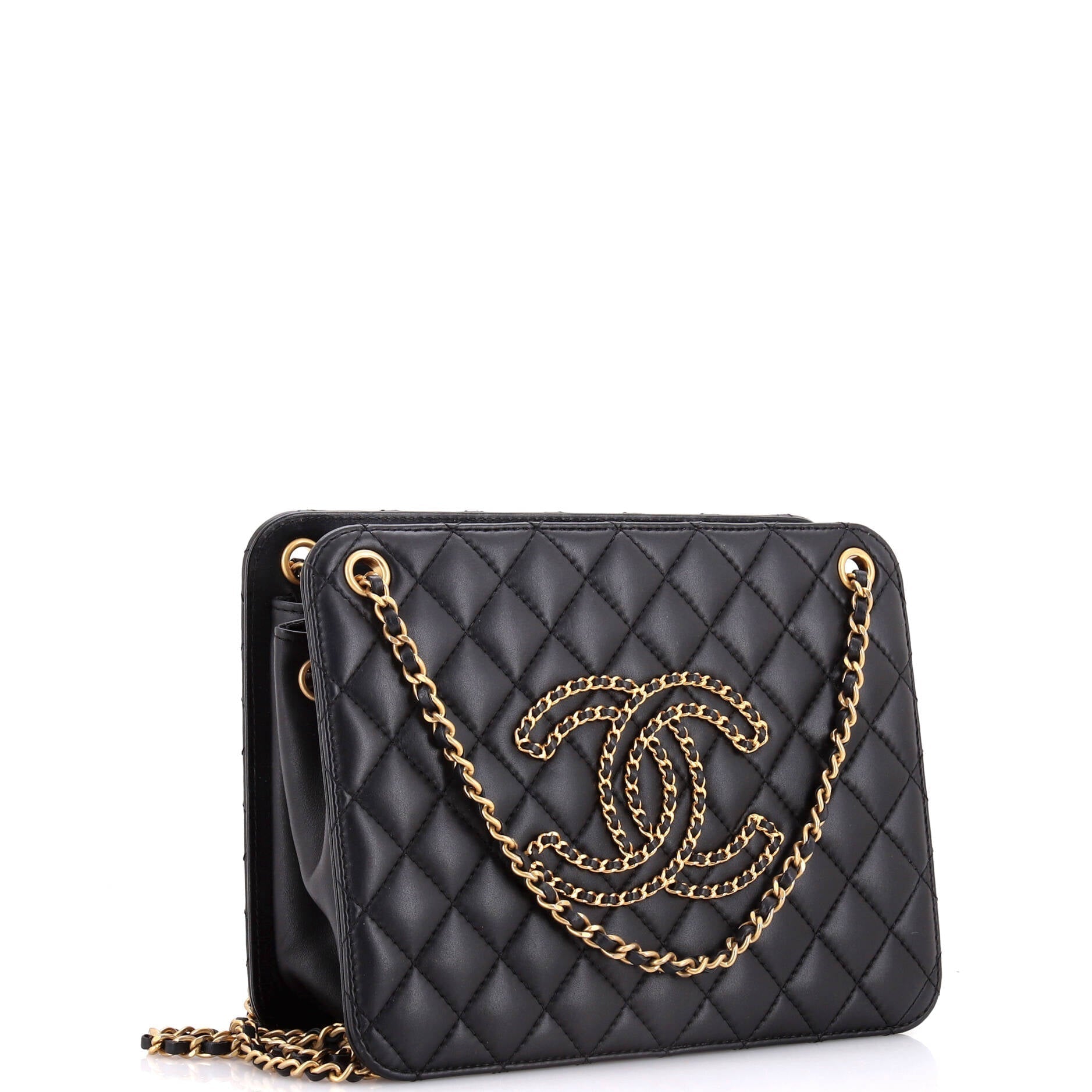 Chanel Once Upon A Time Accordion Tote Quilted Calfskin Medium