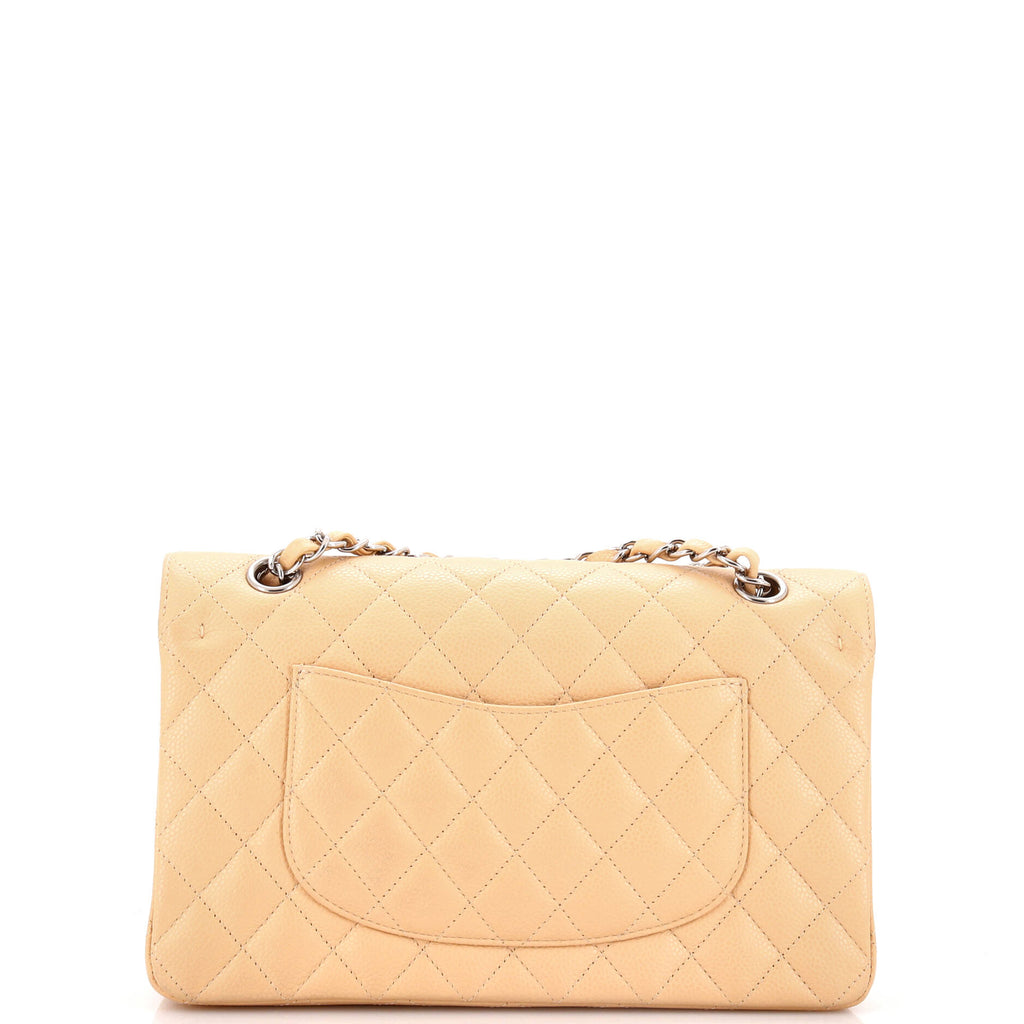 Chanel Classic Double Flap Bag Quilted Caviar Medium