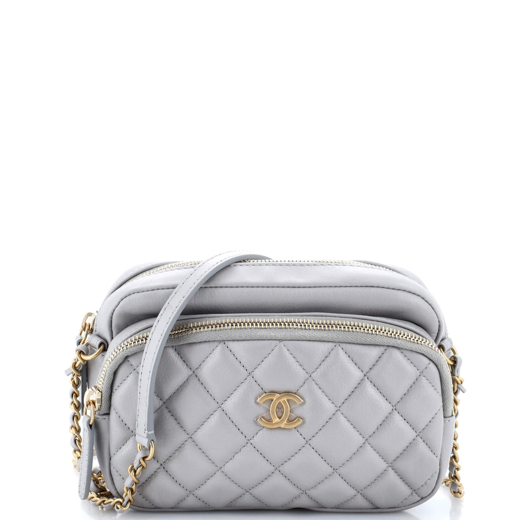 Chanel Day Trips Camera Case Bag Quilted Calfskin