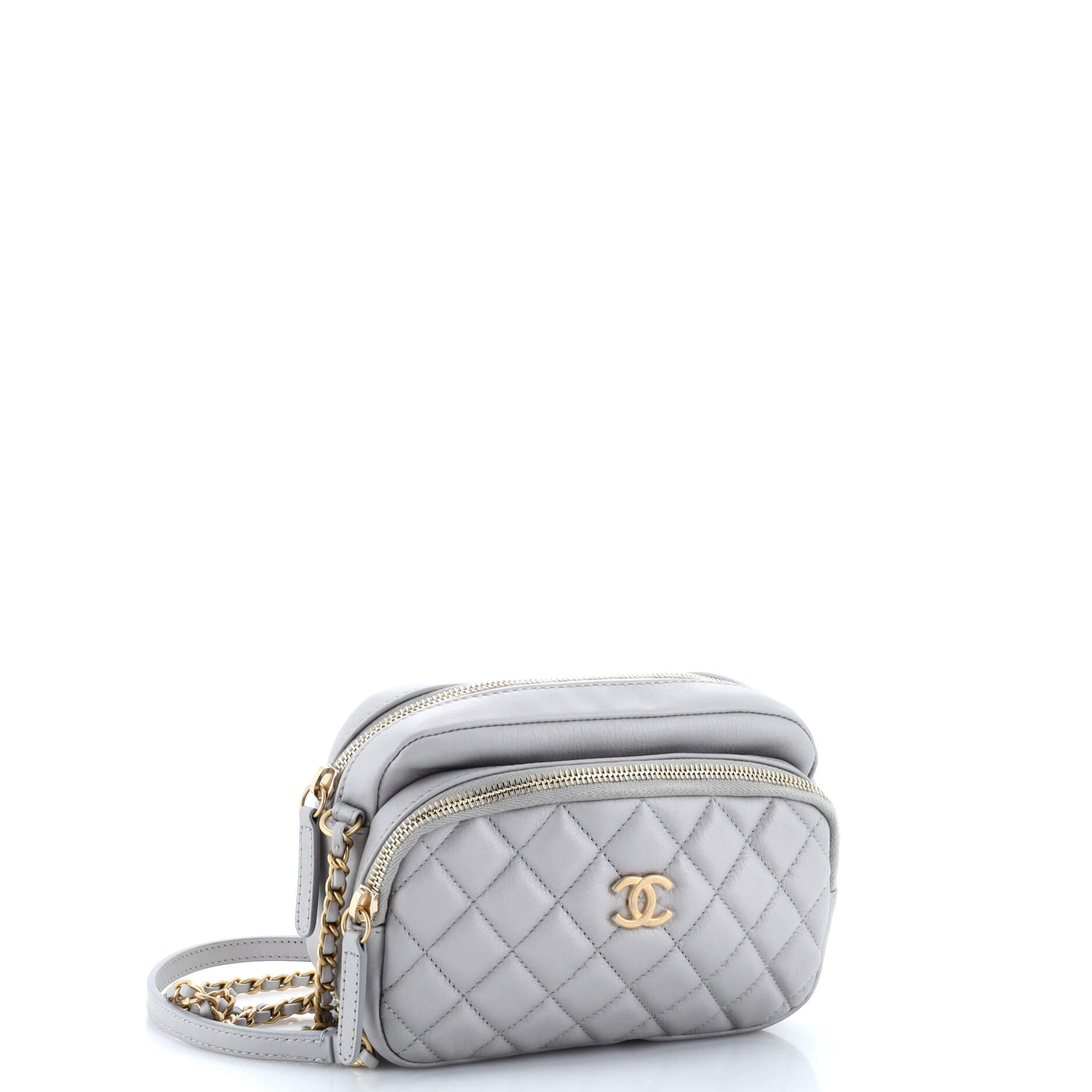 Chanel Day Trips Camera Case Bag Quilted Calfskin