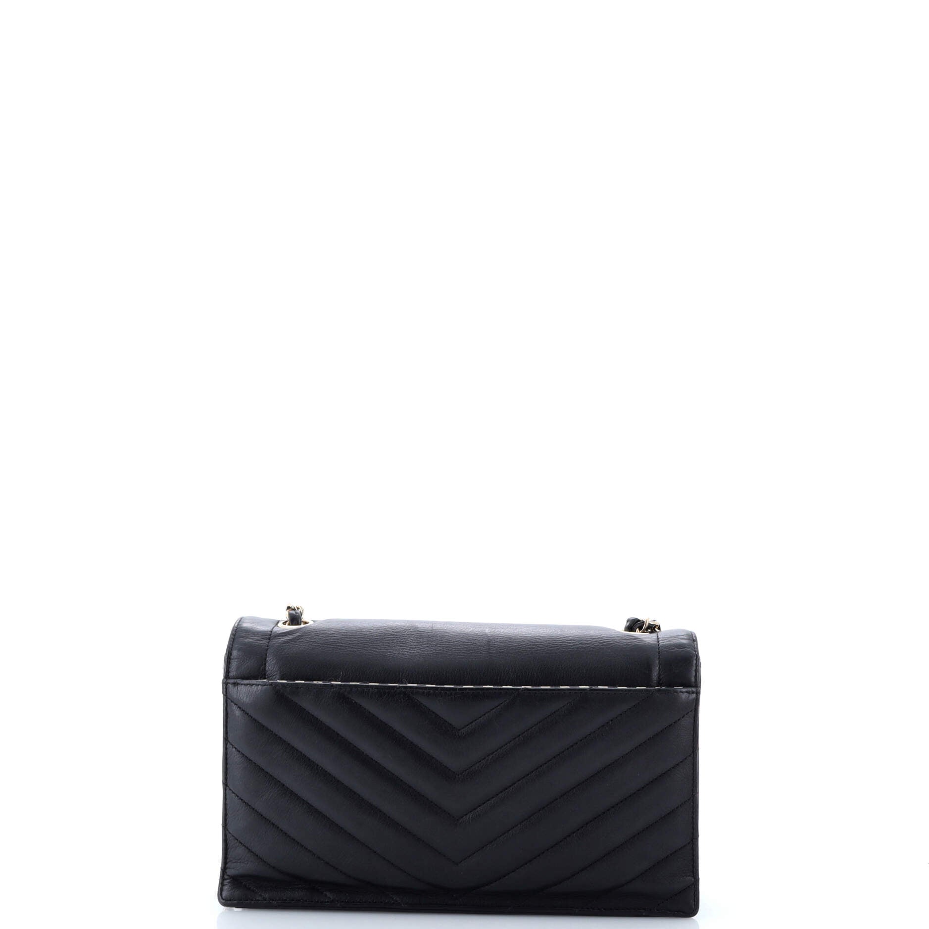 Chanel Envelope Flap Bag Chevron Calfskin Medium