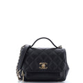 Chanel Business Affinity Flap Bag Quilted Caviar Small