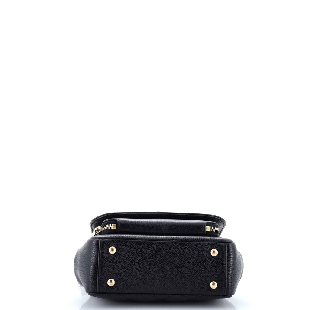 Chanel Business Affinity Flap Bag Quilted Caviar Small