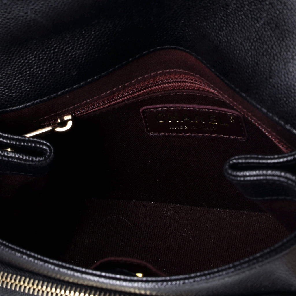 Chanel Business Affinity Flap Bag Quilted Caviar Small