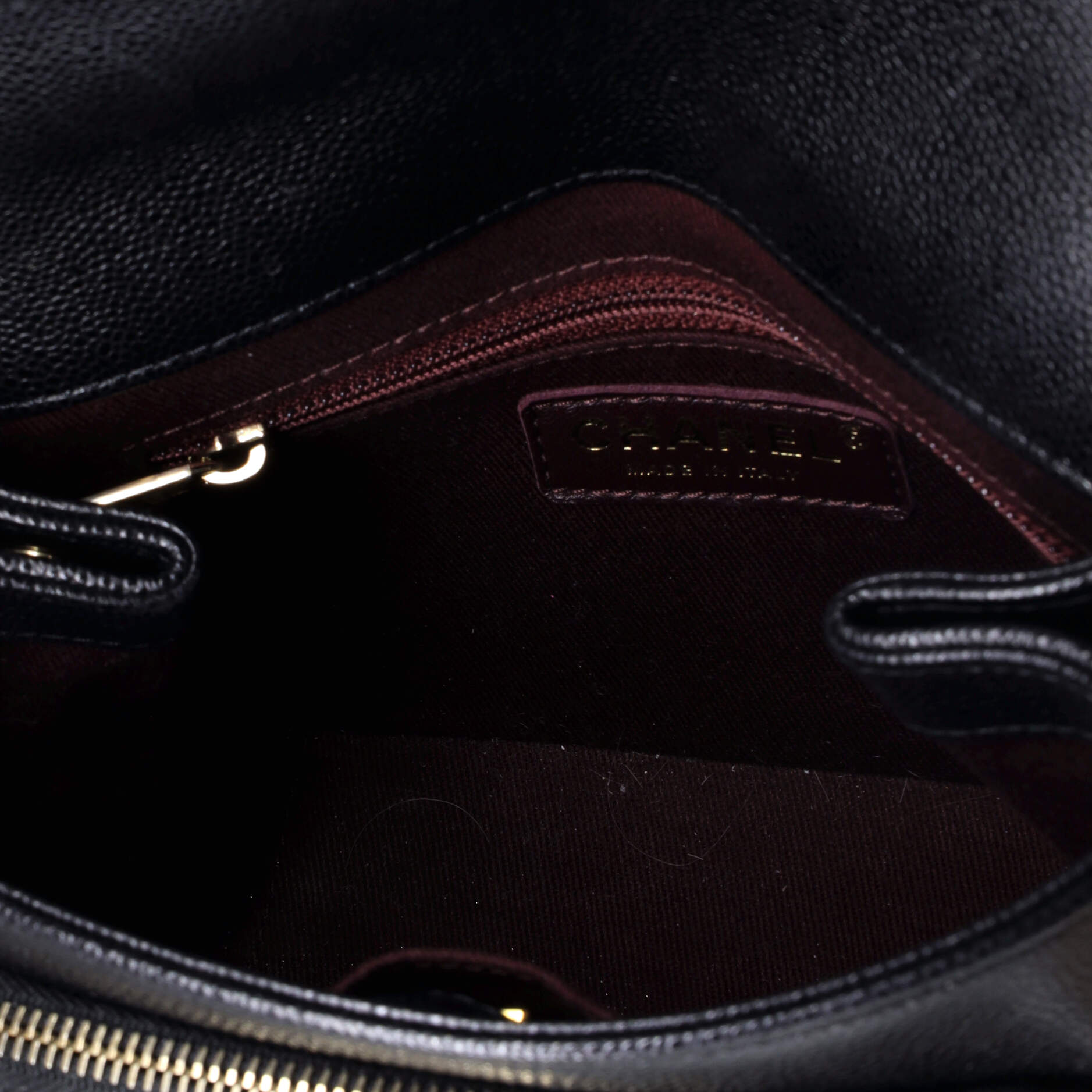 Chanel Business Affinity Flap Bag Quilted Caviar Small