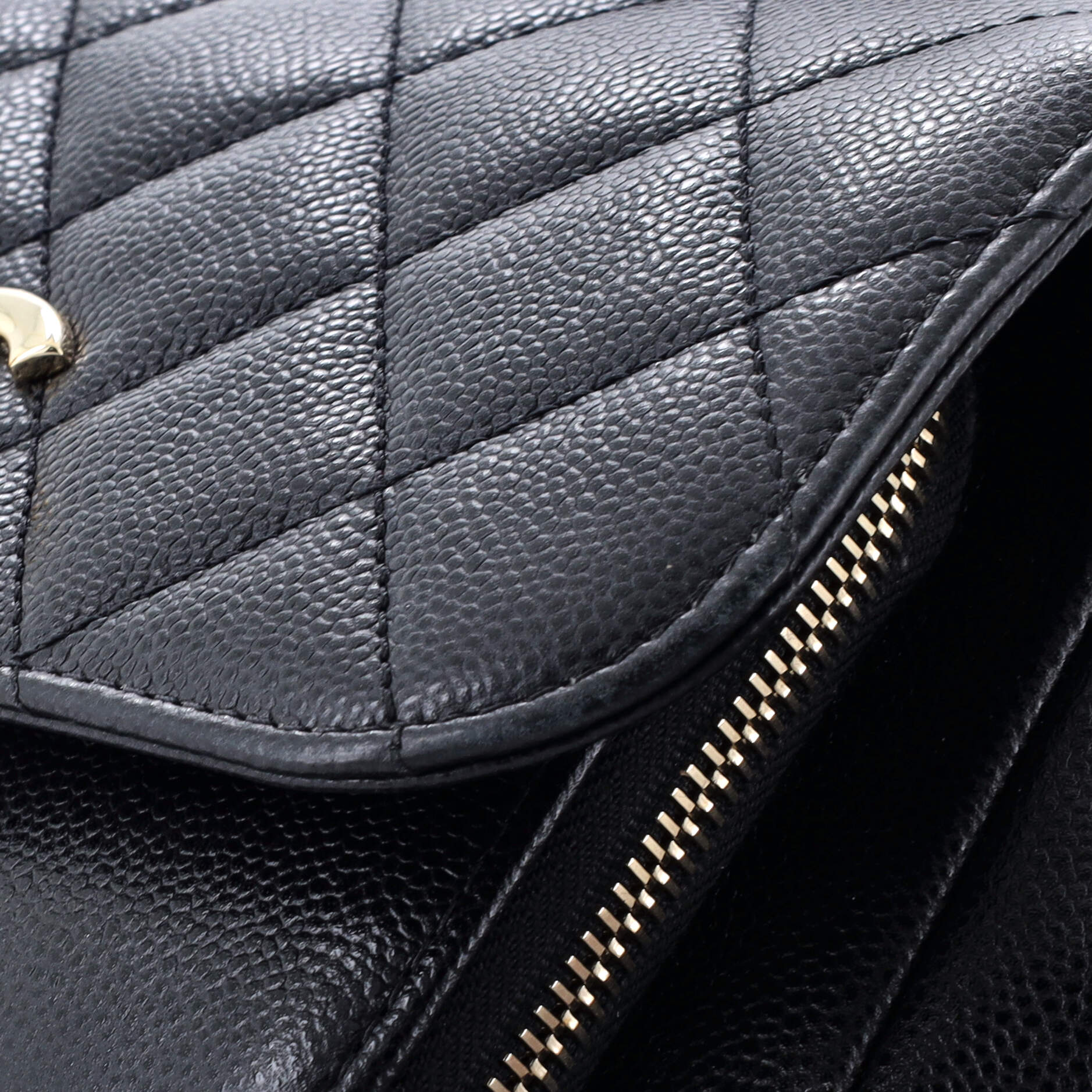 Chanel Business Affinity Flap Bag Quilted Caviar Small