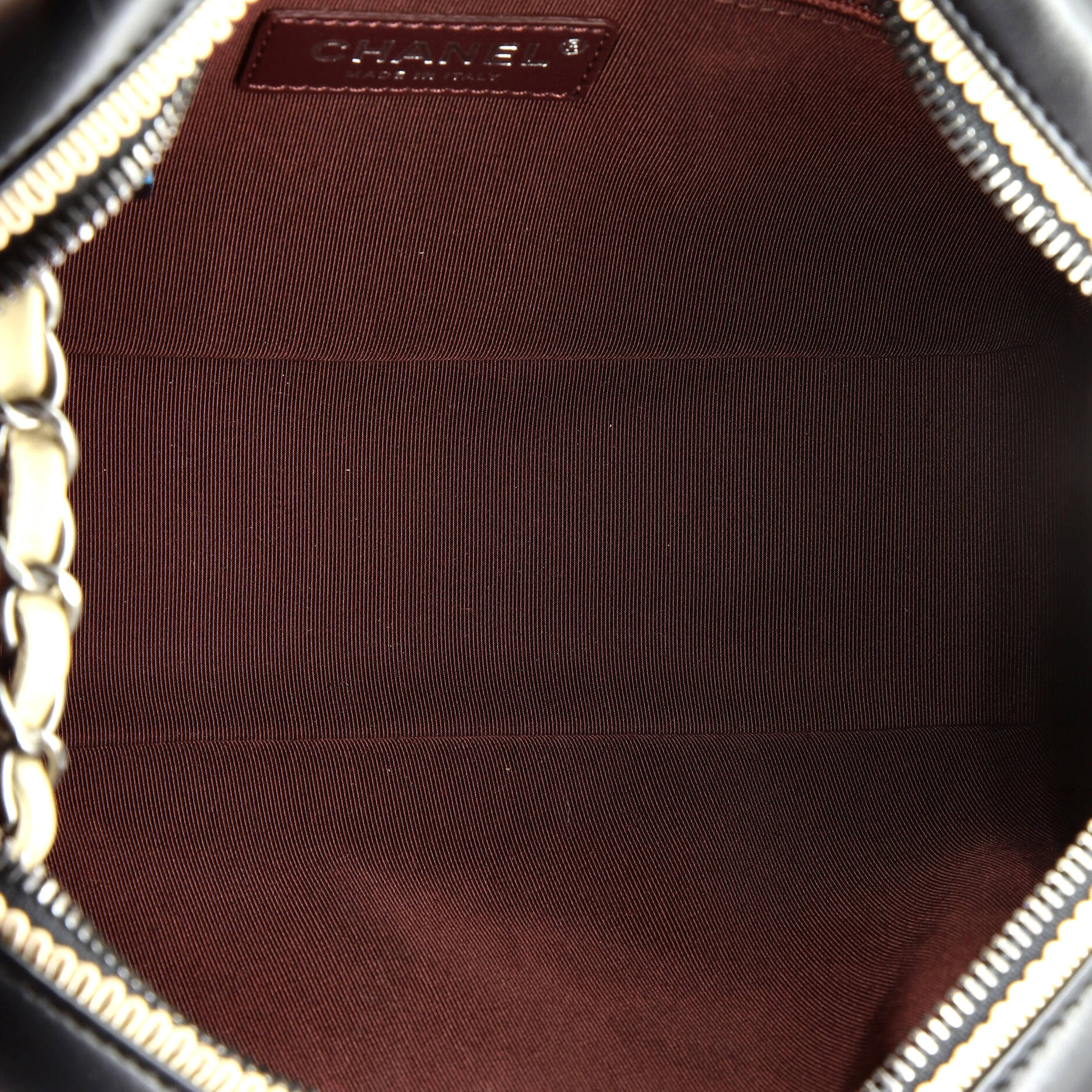 Chanel Diamond CC Camera Case Bag Quilted Lambskin Medium