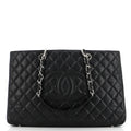 Chanel Grand Shopping Tote Quilted Caviar XL