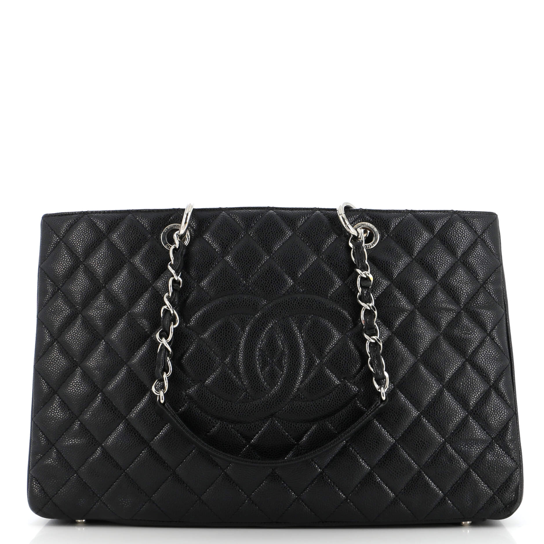 Chanel Grand Shopping Tote Quilted Caviar XL