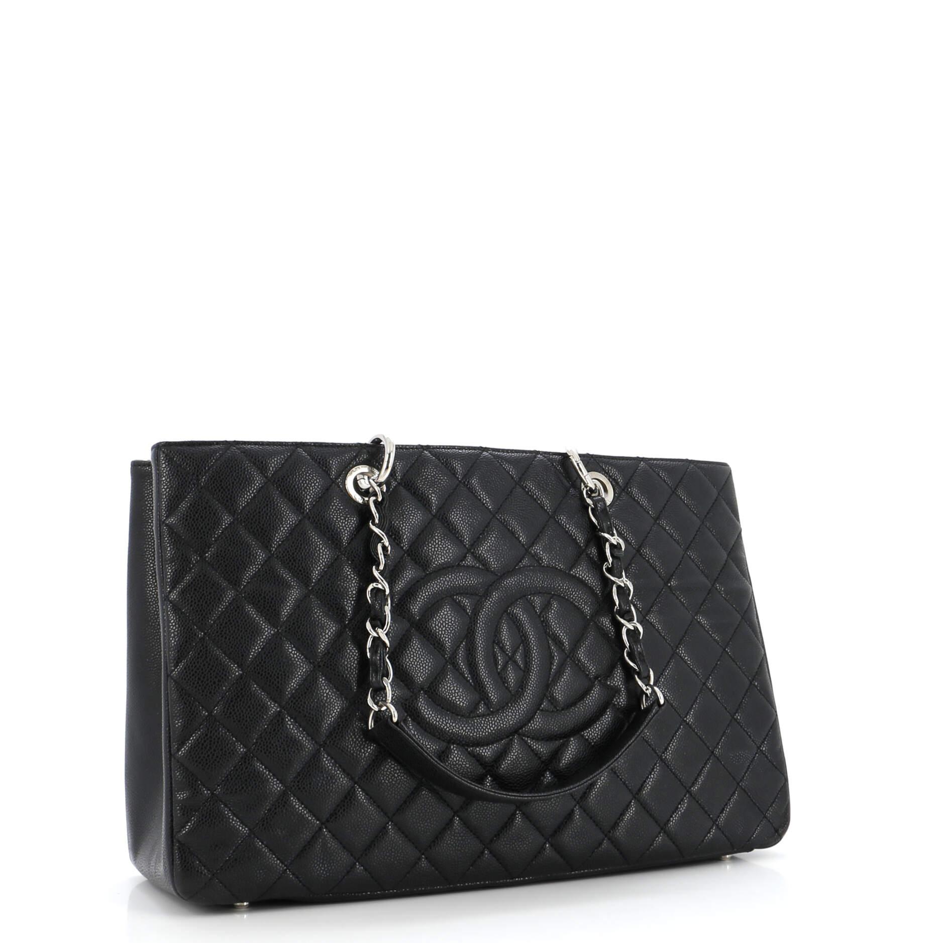 Chanel Grand Shopping Tote Quilted Caviar XL