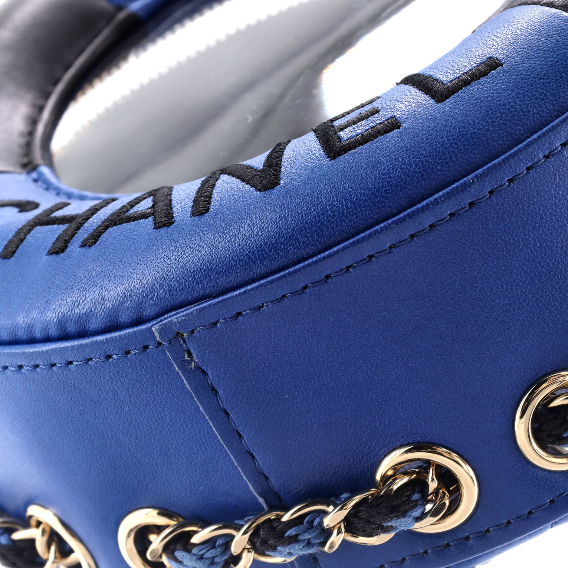 Chanel Lifesaver Round Crossbody Bag Lambskin Small