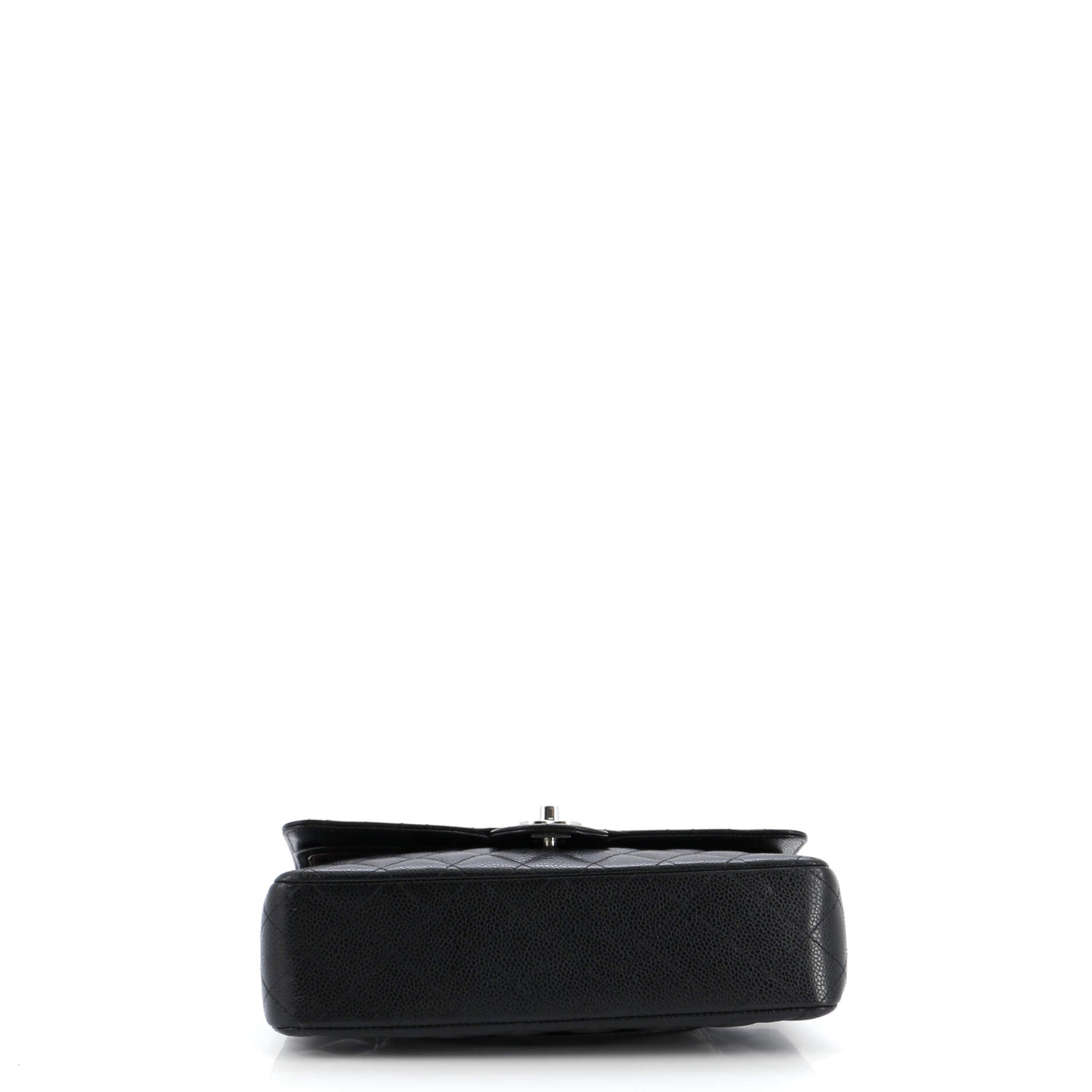 Chanel Classic Double Flap Bag Quilted Caviar Medium