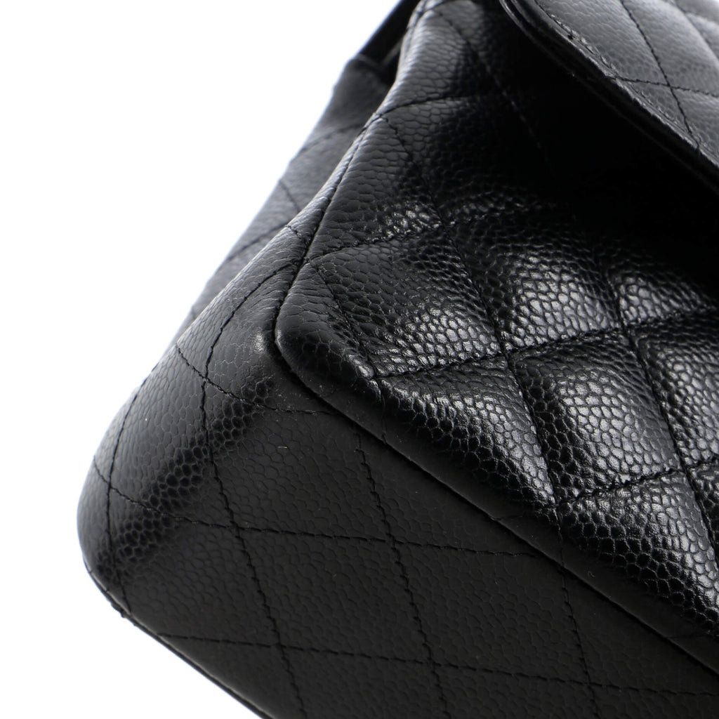 Chanel Classic Double Flap Bag Quilted Caviar Medium