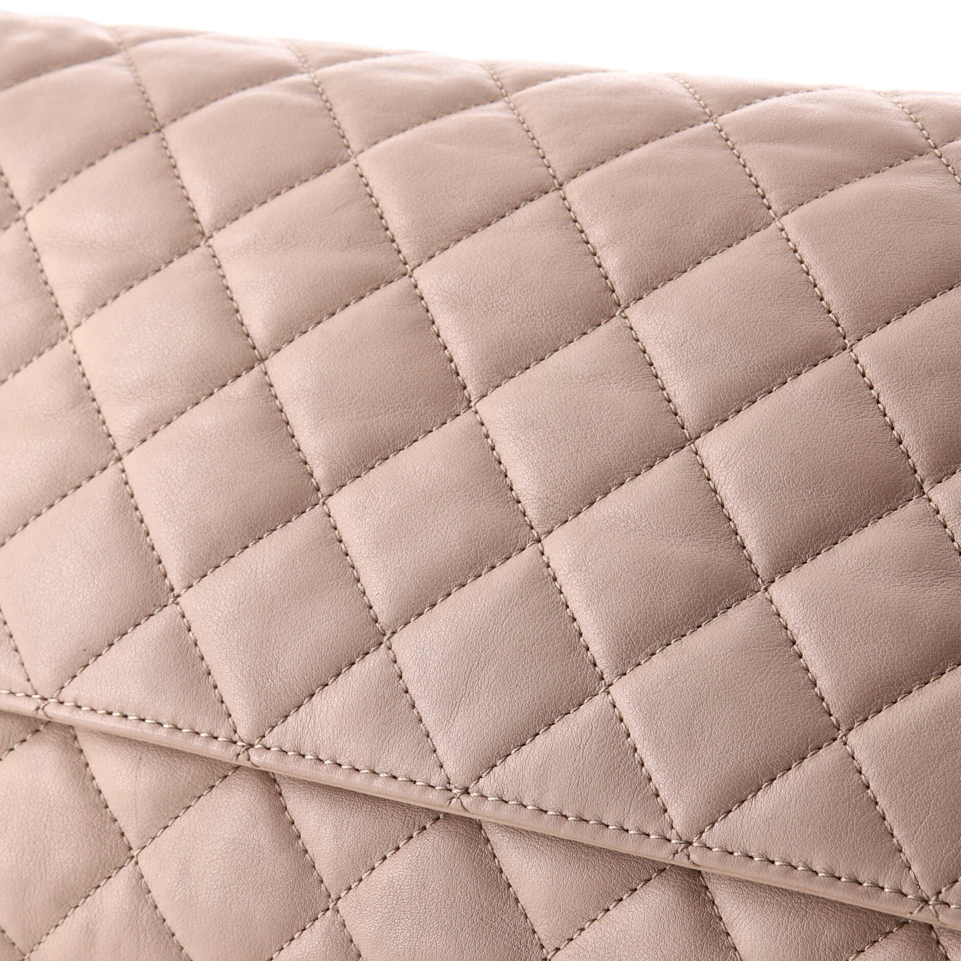 Chanel Soft Elegance Flap Bag Quilted Distressed Calfskin Jumbo