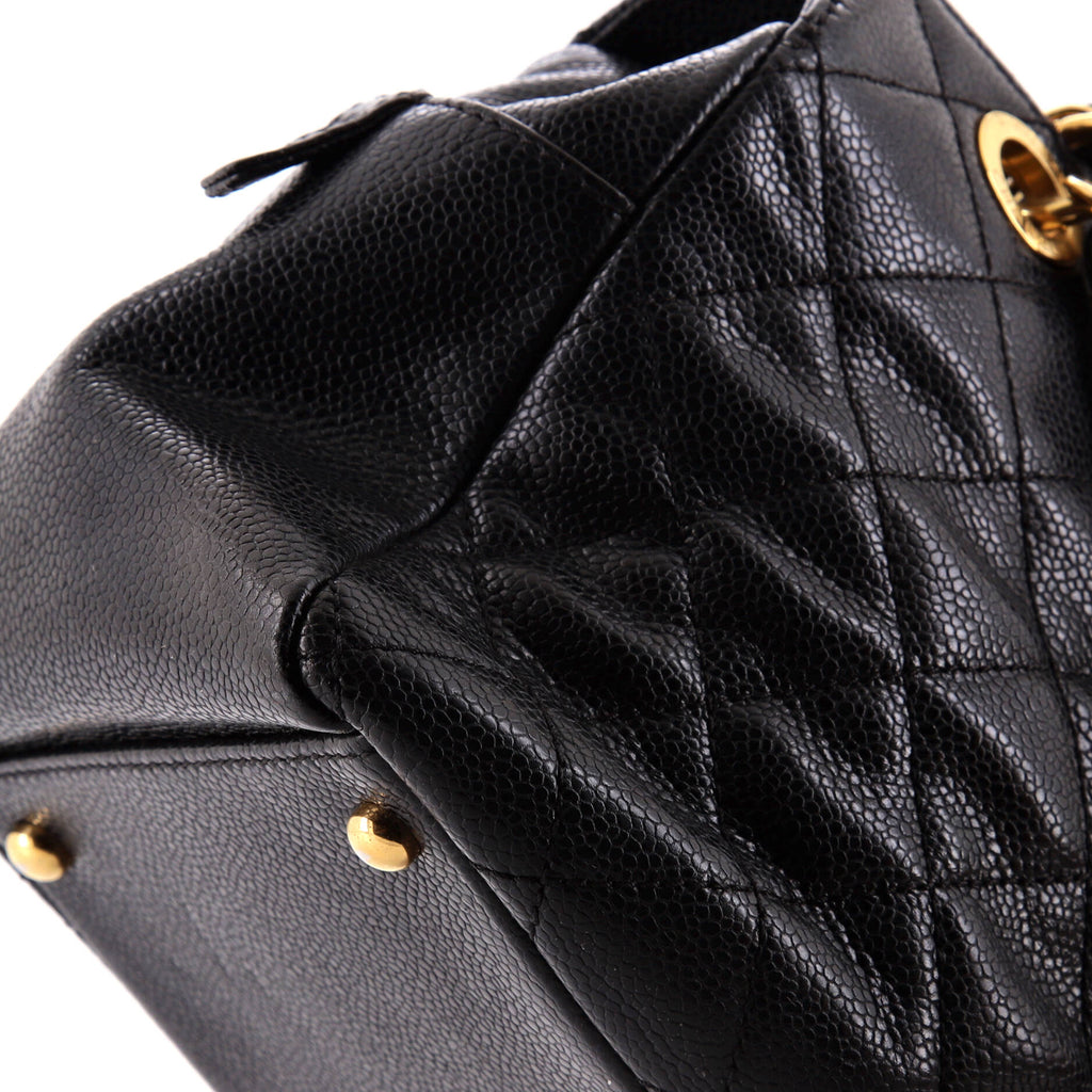Chanel Petite Timeless Tote Quilted Caviar