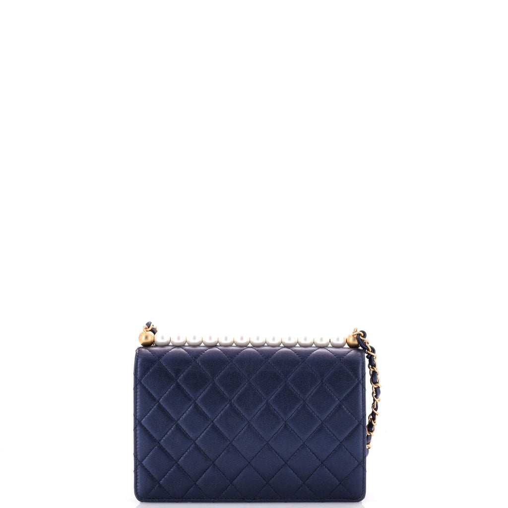 Chanel Chic Pearls Flap Bag Quilted Lambskin Small