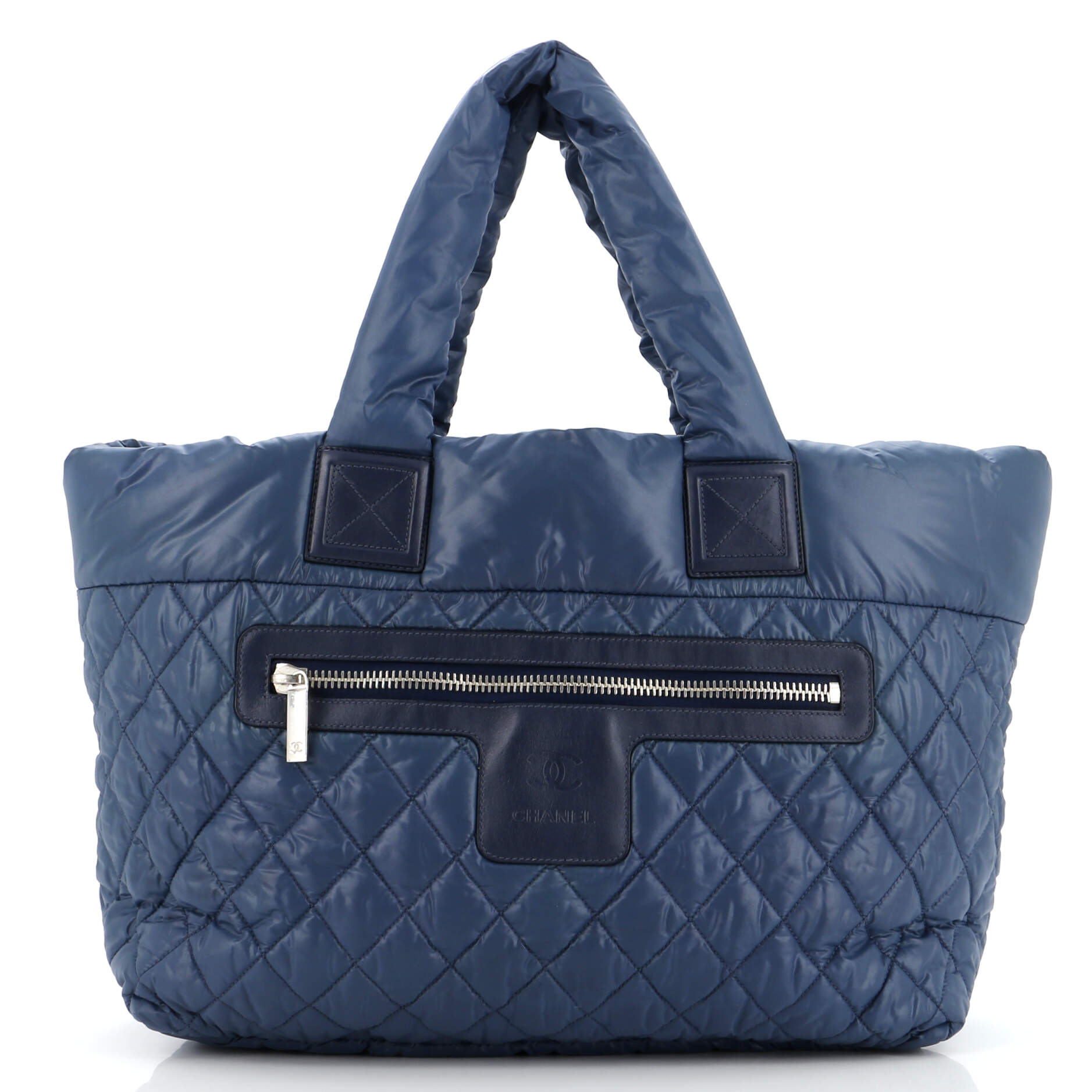 Chanel Coco Cocoon Zipped Tote Quilted Nylon Large