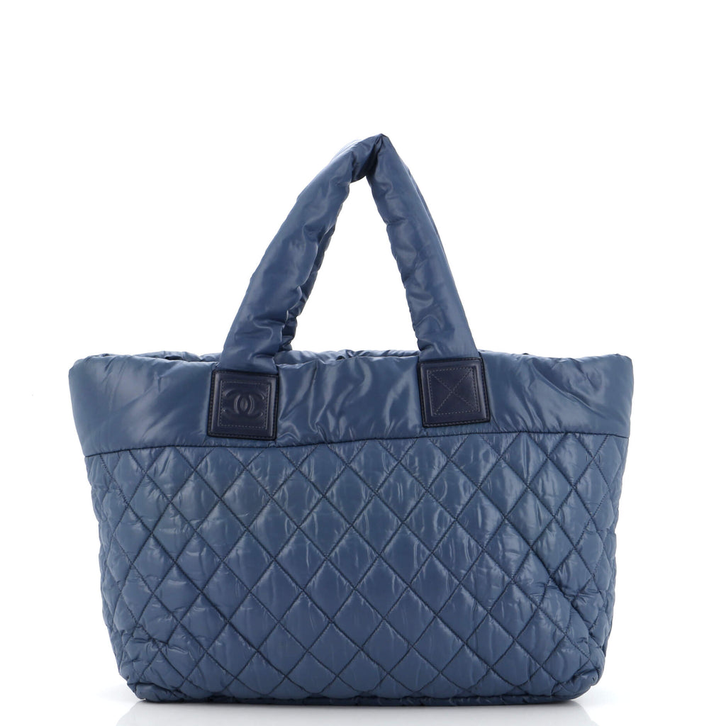 Chanel Coco Cocoon Zipped Tote Quilted Nylon Large