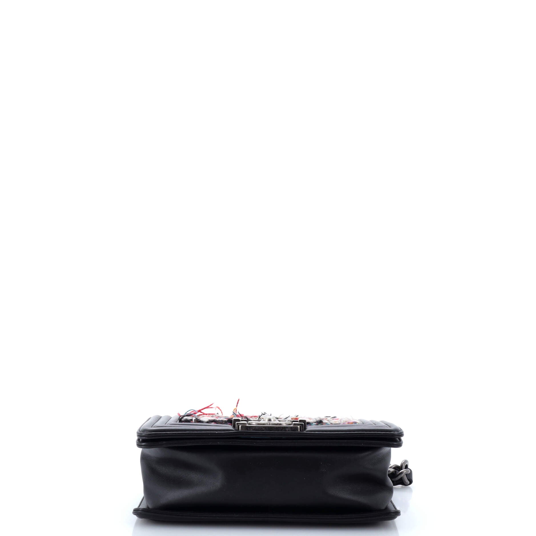 Chanel Boy Flap Bag Braided Tweed Small