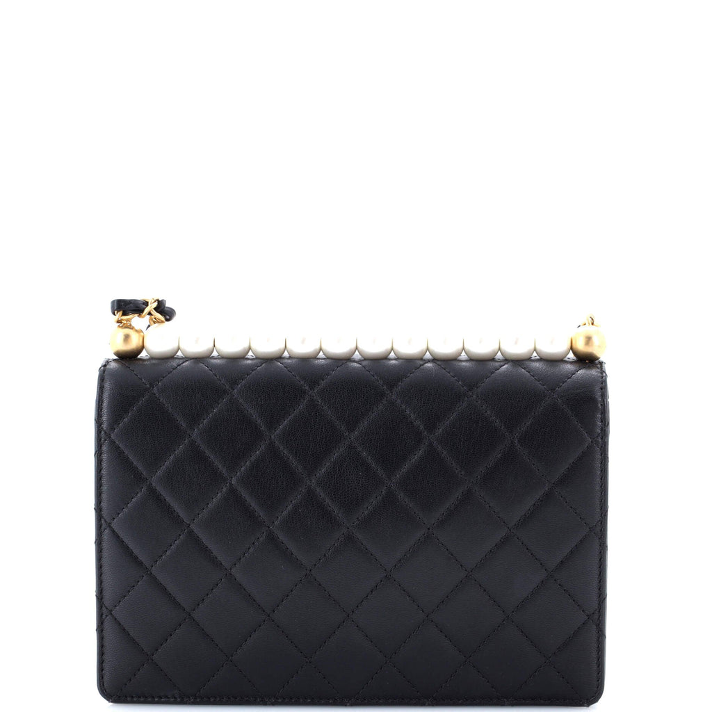 Chanel Chic Pearls Flap Bag Quilted Lambskin Small