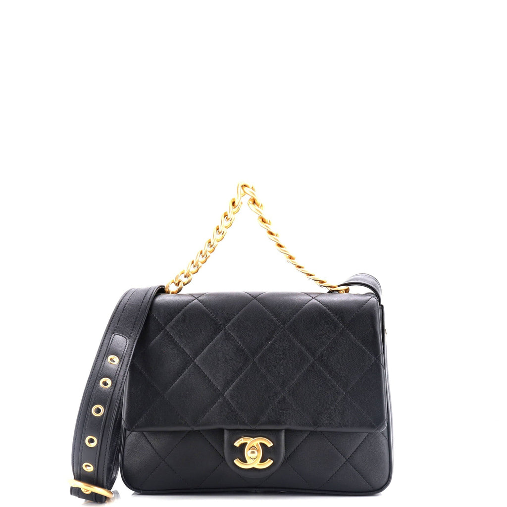 Chanel Easy Mood Flap Bag Quilted Calfskin Medium