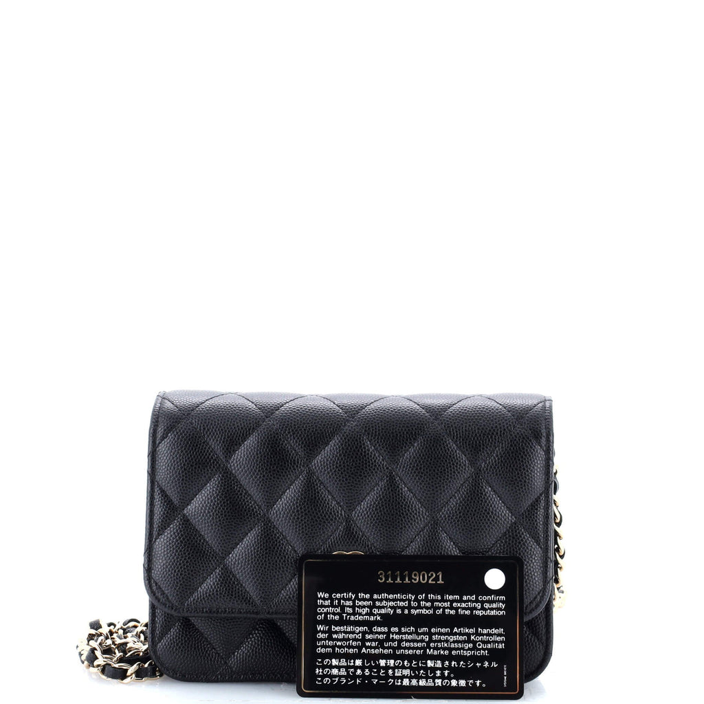Chanel Wallet on Chain Quilted Caviar Mini