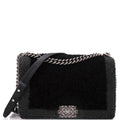 Chanel Boy Flap Bag Shearling New Medium
