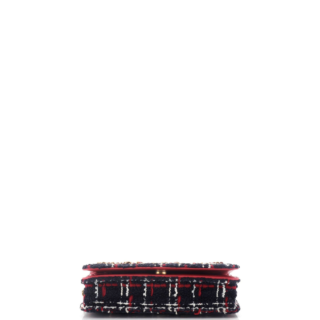 Chanel Chain Signe Wallet on Chain Quilted Tweed