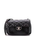 Chanel Express Zip Around CC Flap Bag Quilted Calfskin Small