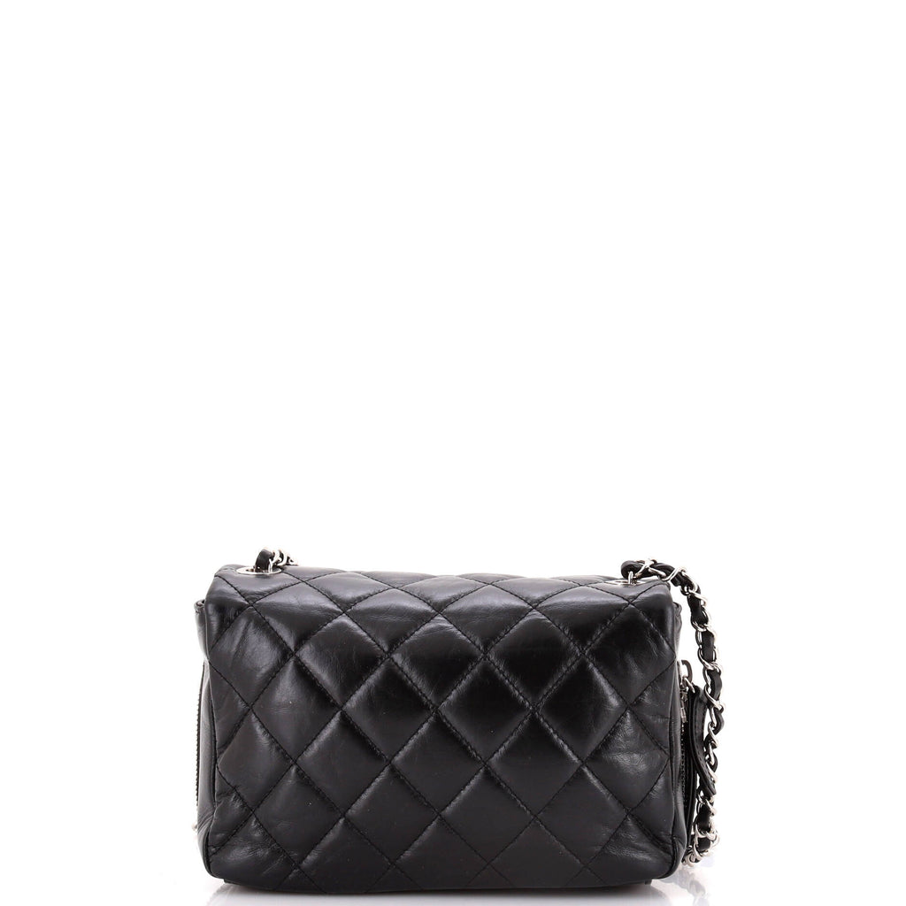Chanel Express Zip Around CC Flap Bag Quilted Calfskin Small
