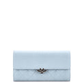 Chanel CC Box Gusset Flap Wallet Quilted Calfskin Long