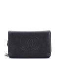 Chanel Timeless Wallet on Chain Caviar
