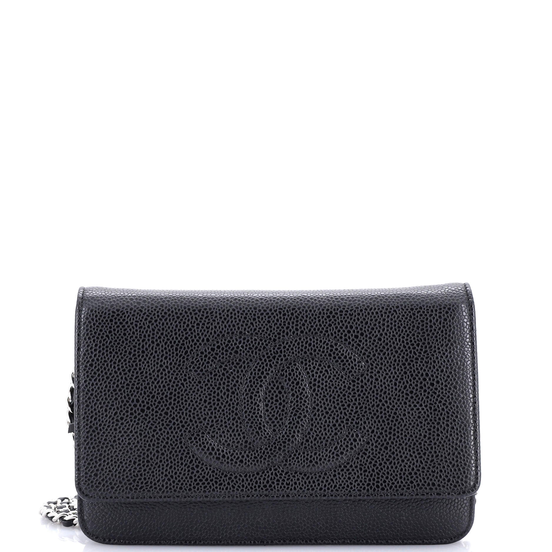 Chanel Timeless Wallet on Chain Caviar