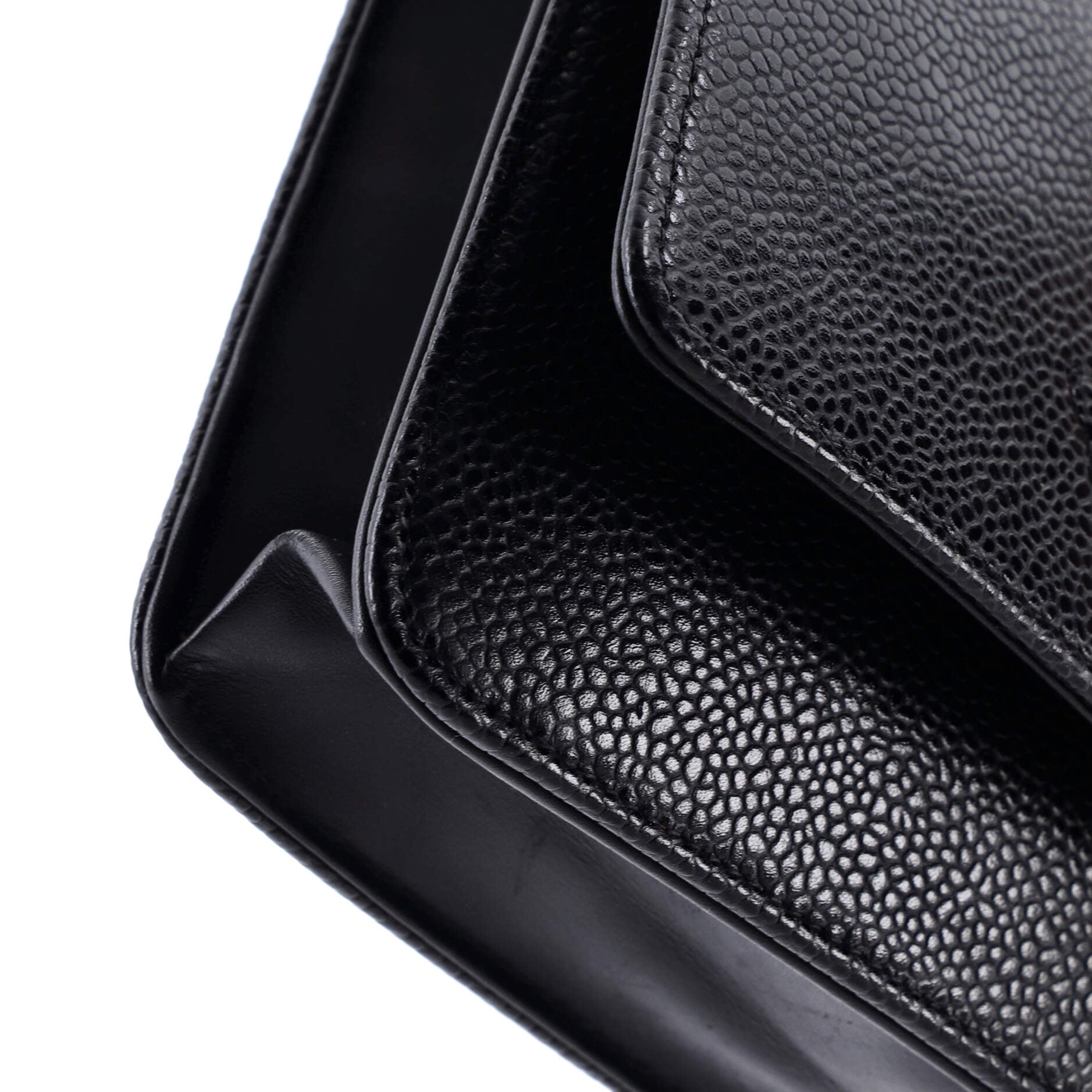 Chanel Timeless Wallet on Chain Caviar