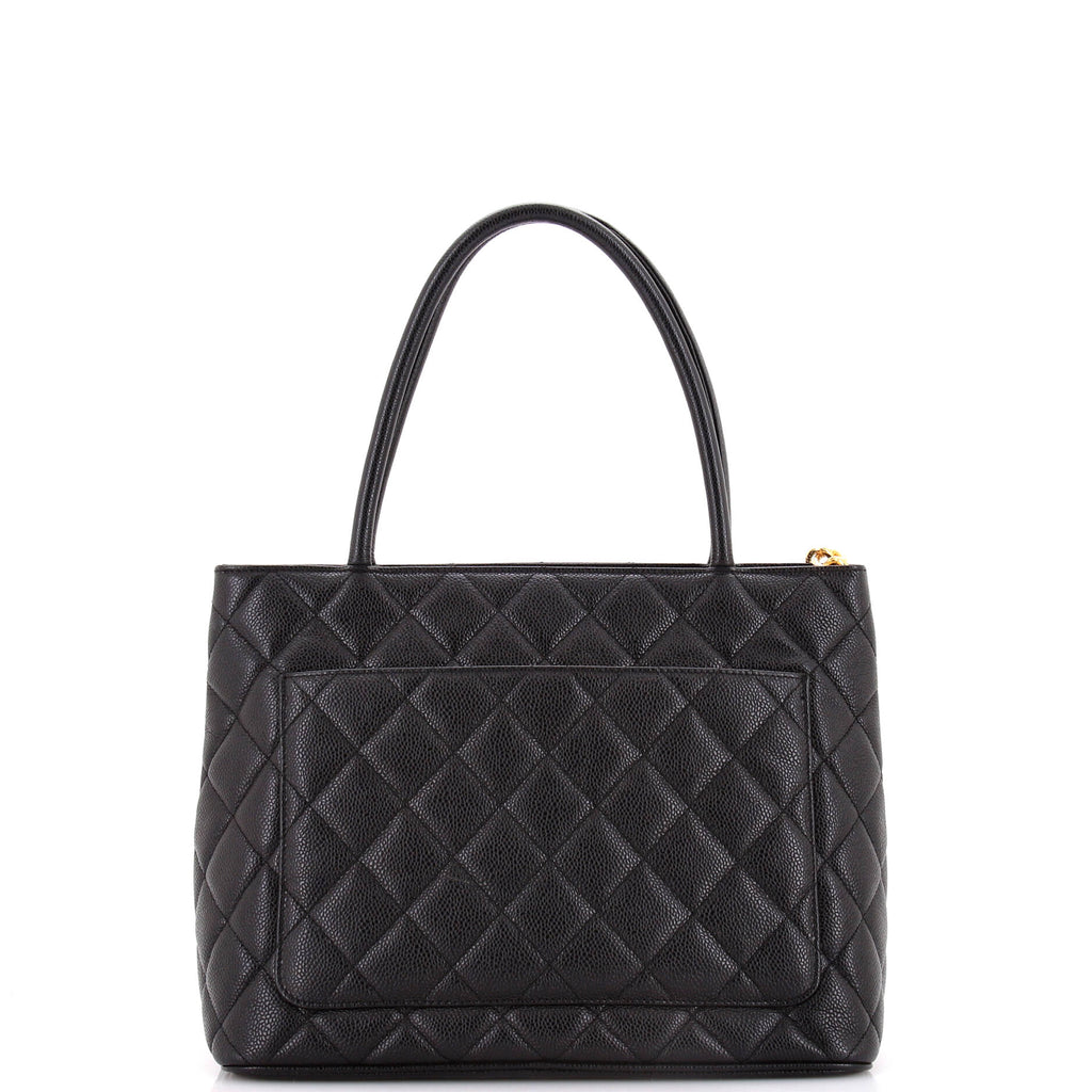 Chanel Medallion Tote Quilted Caviar
